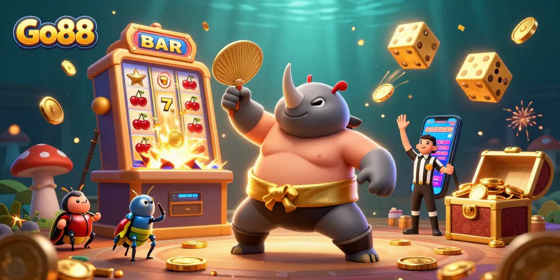 Go88 offers a dynamic gaming experience highlighted by a casino-themed adventure with vibrant visuals.