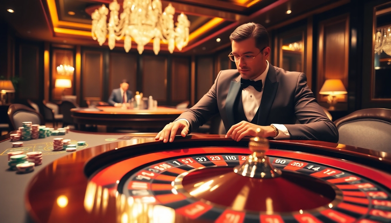 Experience the excitement of 79king with a luxurious casino scene featuring roulette and players.