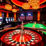 Players engaging in an exciting game at Hi88 casino, showcasing vibrant tables and colorful chips.