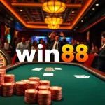 Players enjoying a thrilling win88 casino experience with exciting games and luxury ambiance.