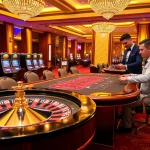 Players enjoying a thrilling game at hb88 casino table with vibrant atmosphere.