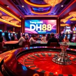 Engaging scene showcasing casino action at Trang chủ DH88 with thrilling table games and vibrant atmosphere.