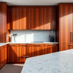 Showcase of cabinetry in a stylish kitchen highlighting premium materials and modern design.