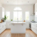 Revamped cabinets in Clearwater FL with modern finishes and natural light.