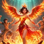 Experience the thrill of cockfighting and high stakes with mm88 in this vibrant casino illustration.