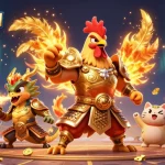 Engage in thrilling gameplay at 789win111, featuring a powerful rooster and dragon in an epic arena.
