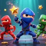 Manclub chameleon ninjas showcase exciting gambling action with vibrant game elements.
