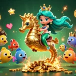 Experience the excitement of u888 with a colorful casino-themed 3D illustration featuring games and adventure.
