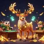 Experience thrilling gameplay with Af77 in this dynamic casino scene featuring characters and gaming elements.