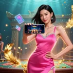 Win big with VK88 in this vibrant, action-packed 3D casino scene showcasing live dealer gameplay.