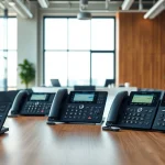 Compare effective business phone systems with an organized office layout.