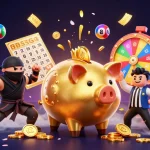 Experience thrilling gameplay with xoilactv as fortune-filled characters battle in a lively casino scene.