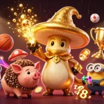 Win big with sc88 in this vivid 3D casino scene featuring magical creatures and dynamic sports elements.
