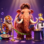 Experience the excitement of five88 link in this dynamic casino illustration featuring vibrant games and characters.