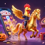 Experience thrilling wins at Haywin with a dynamic casino scene featuring unique characters and vibrant game elements.