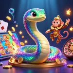Experience engaging gameplay with SV66, featuring bright colors and interactive slot elements in a dynamic casino scene.