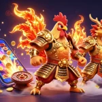 Engage in thrilling gameplay with 33win's dynamic 3D casino scene featuring warriors and games.