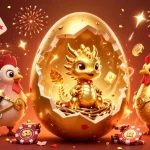 Engage with f168's exciting gaming world through a captivating golden dragon and chips scene.