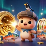 Experience the thrill of winning with the playful phimhayok casino scene featuring vibrant characters and jewels.