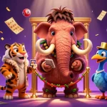 Experience the thrill of 166bet with a vibrant 3D scene featuring unique casino elements.