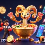 Experience winning strategies at garuda303 with dynamic 3D characters engaged in online gambling.