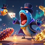 Experience the thrill of c168 with vibrant 3D cartoon characters and casino elements.