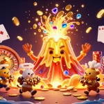 Experience thrilling wins at lu88 with a vibrant 3D illustration of treasure and casino excitement.