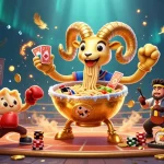 Win big with hitclub vin at this dynamic and colorful gambling illustration.