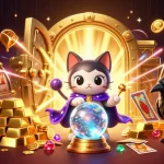 garuda303 engages in thrilling betting adventures with magical characters, showcasing dynamic casino elements.
