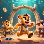 Experience the excitement of five88 with a lively prehistoric casino scene featuring unique characters and vibrant elements.