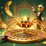 Engage with zbet’s thrilling casino experience through this vibrant, interactive scene illustration.