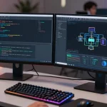 Go8net's innovative development workspace showcasing advanced software solutions and collaborative technology.