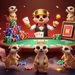 Experience thrilling action at game B52 Club with meerkats hosting an elaborate casino.