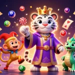 Experience fast payout real money casinos Australia with vibrant casino characters and lively game elements.