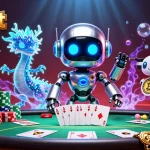 Experience thrilling poker action with 789bet, featuring a vibrant, high-stakes casino scene.