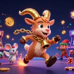 DABET engages players with vibrant 3D casino action, featuring characters and dynamic gambling elements.
