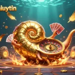 Engage with topnhacaiuytin by navigating a vibrant casino scene led by a giant nautilus.