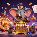 Play thrilling slots at cfdg with a steampunk elephant engineer operating a golden machine!