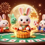 Experience excitement at trang chủ F8BET with vibrant poker scene led by moon rabbit and jade rabbit.